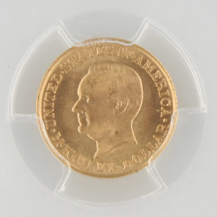 1916 McKinley Gold One Dollar Commemorative MS-64 PCGS G$1 Coin KM-144 - Image 3 of 4