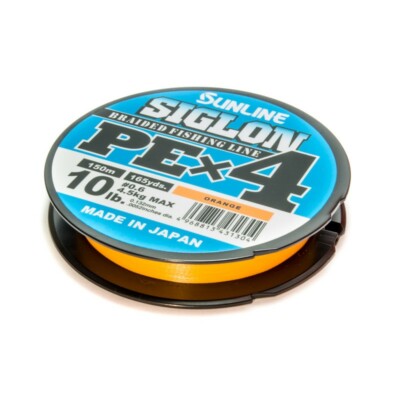 Sunline Siglon PE X 4 Orange 150m 8lb 10lb 12lb 16lb 20lb 25lb 30lb Made Japan