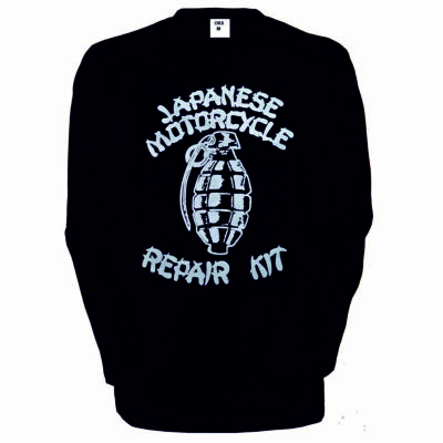 Longsleeve/Langarmshirt Schwarz Biker Chopper  & Motorradmotiv Modell Japanese