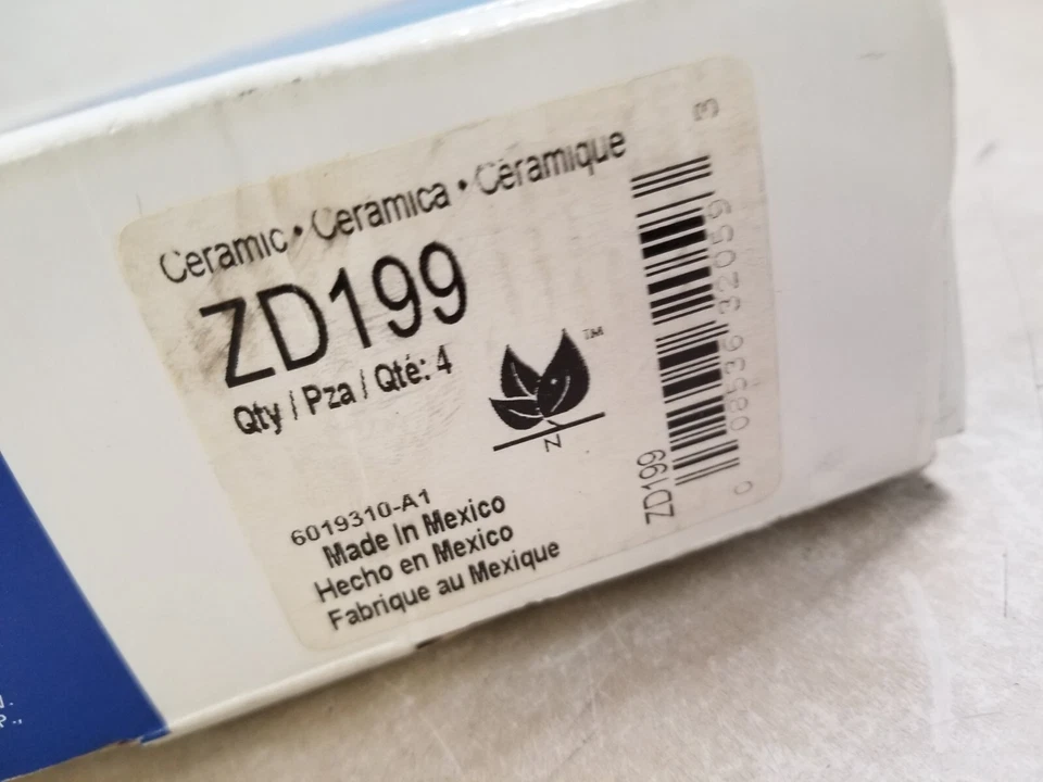 Pastillas de freno delanteras de cerámica Wagner ZD199 Foto 2 de 4
