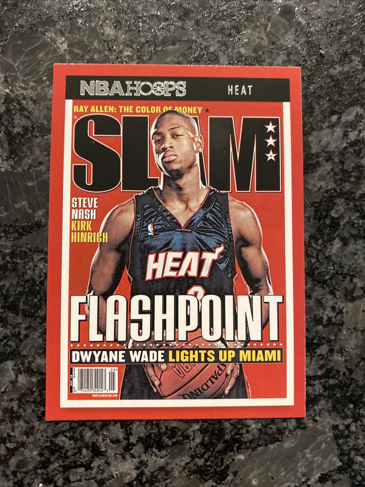2021-22 Panini Hoops Dwayne Wade SLAM Flashpoint Insert #SLAM#87