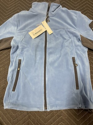 North End Lake Blue Ladies' Recycled Polyester Fleece Full-Zip Jacket Sz Small