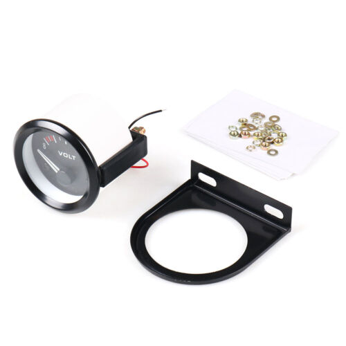 Car Universal Voltmeter 8~16V Volts Gauge White Light Voltage Racing Meter - Picture 2 of 6