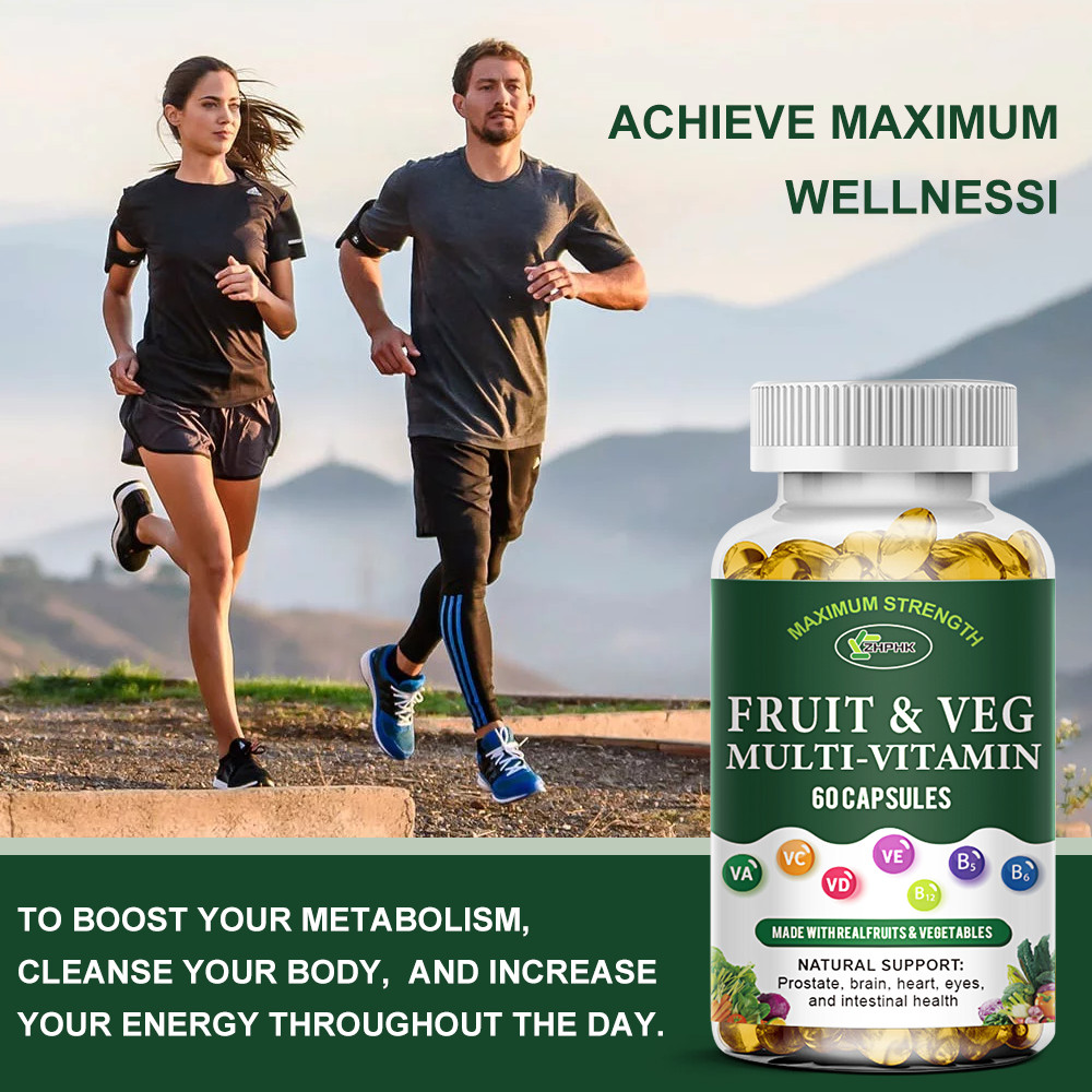 Fruit and Veggie Whole Supplement, Superfood Fruits and Vegetables 60 Capsules