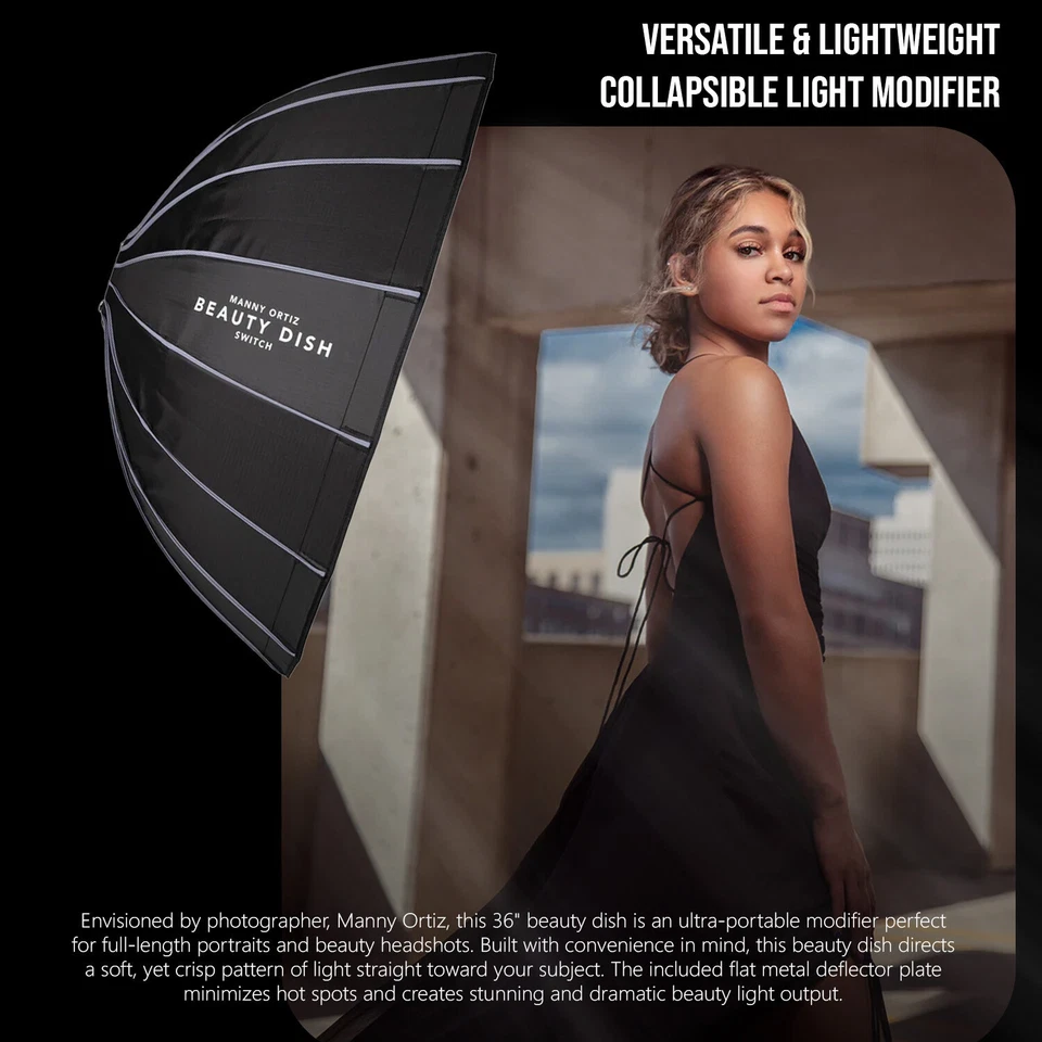 Westcott 36 Inch White Interior Beauty Dish Switch with Switch Insert Bundle - Image 3 of 4