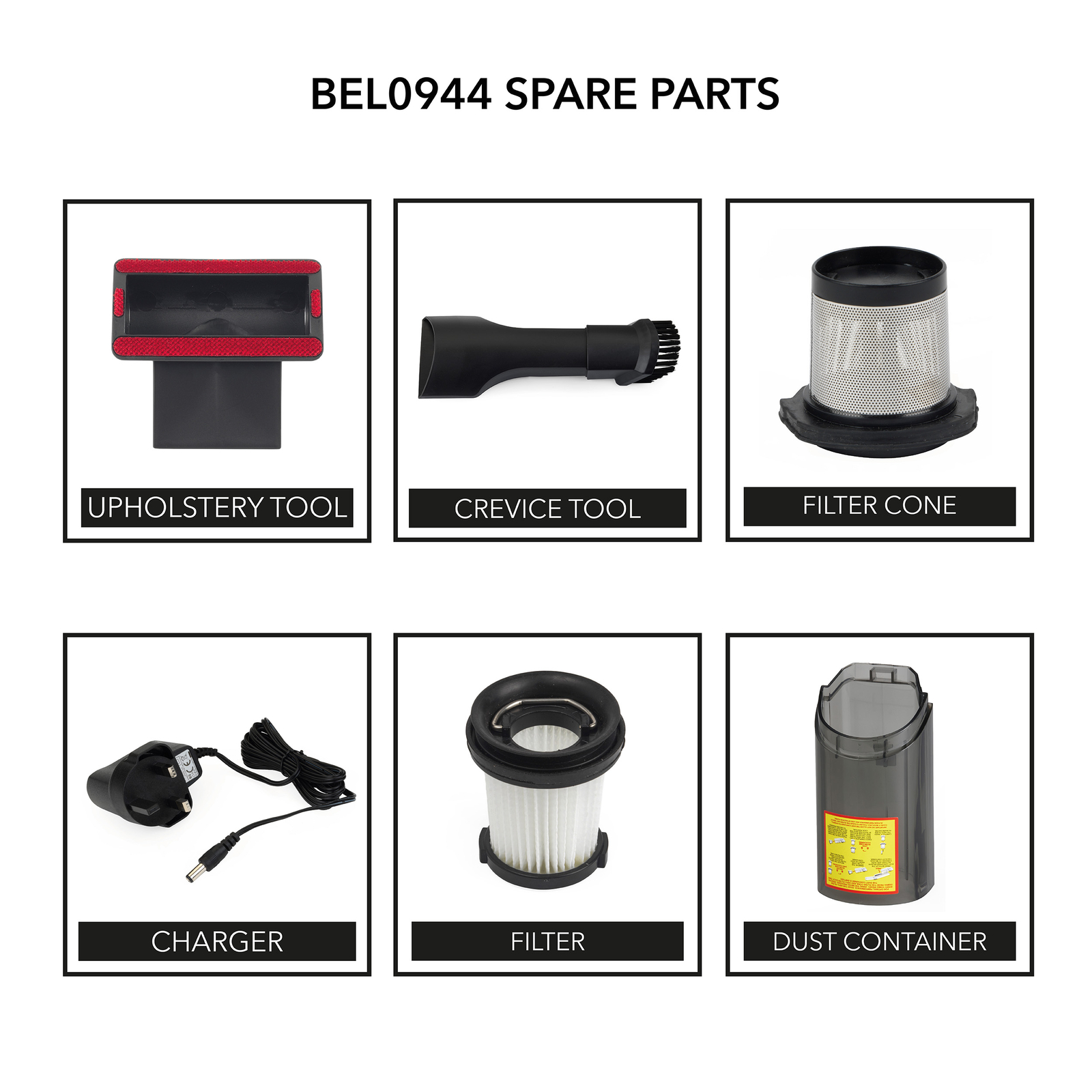 Beldray Revo Cordless Handheld Vacuum Cleaner Red (BEL0944RD) for