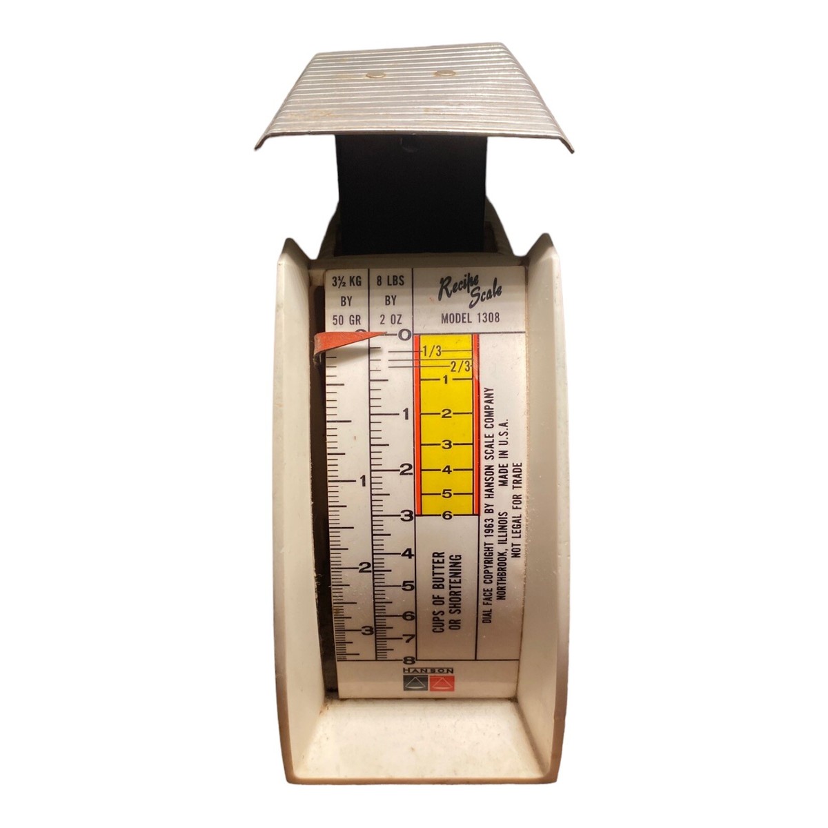 Vintage 1963 Hanson Recipe Scale Model 1308 with 8 lbs / 3.5 kilo 