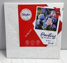 New, 40x40  IDEYLEA Painting by the Numbers Bright Irises Painting Kit