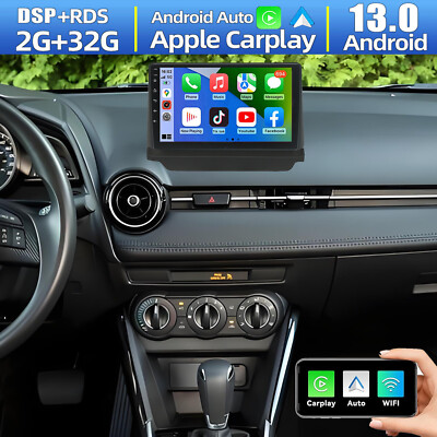 For Mazda 2 Demio 2014-2023 Toyota Yaris iA 2017-2018 Car Stereo Radio GPS Navi