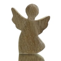 Scheulen Weihnachtsdeko Engel Lucidato Holz Natur 9 Cm Massiv