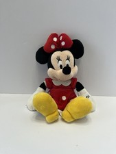 Disney Store Genuine Original Authentic Minnie Mouse Bean Bottom Plush Doll RARE
