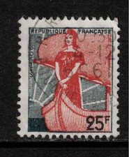 France 1959 SG1437 25f Marianne in Ship of State Used