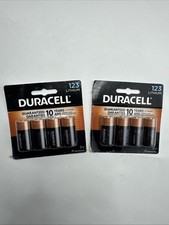  8 Duracell 123 Specialty High-Power Lithium Batteries 4 Pack X 2 Lithium 123