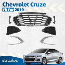 Front Bumper Grille Assembly For 2019 Chevy Cruze Black Chrome Bezel42674397 Front Bumper Grille Assembly For 2019 Chevy Cruze Black Chrome Bezel42674397