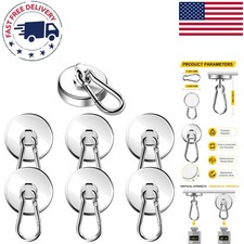 Compact 7-Piece Heavy Duty Magnetic Hooks | 1...