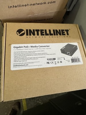 Intellinet 508216 Intellinet Gigabit PoE + Medienkonverter RJ45 SFP 120km