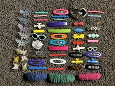 Vtg 80s 90s Hair Barrettes Goody Snap Tight Clips Animals Lot
