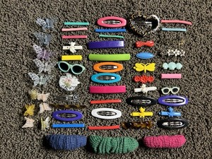 Vtg 80s 90s Hair Barrettes Goody Snap Tight Clips Animals Lot