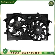 620147 For 2003-2004 Ford Focus 2.0L L4 Radiator Condenser Cooling Fan Assembly