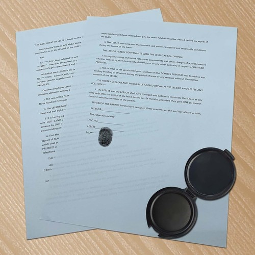 keepsweat Fingerprint Ink Pad - Black Thumbprint - Single Item Notary Supplies - Picture 5 of 7