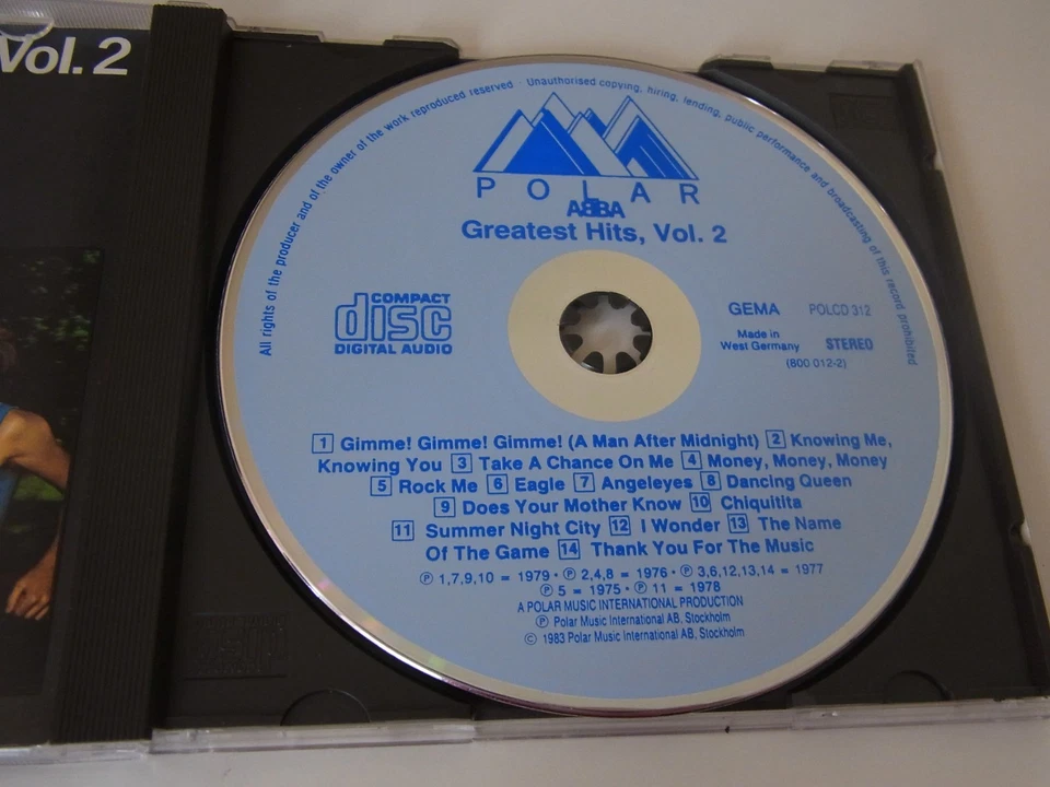 Abba  /  Greatest Hits Vol.2    CD    (  Polar Blue Face  ) - Bild 3 von 4