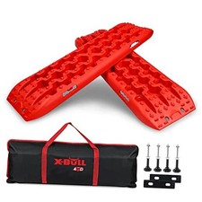 New Recovery Traction Tracks Sand Mud Snow Track Tire Bag Hardware Tracks Red