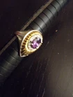 VINTAGE ERTE STERLING AND VERMEIL RING LIMITED EDITION -  LOW #41/2500 SIZE 6.5