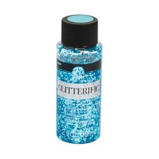 2-Oz. Folkart' Glitterific' Aqua Blue Acrylic Paint, Basic Supplies, 1 Piece