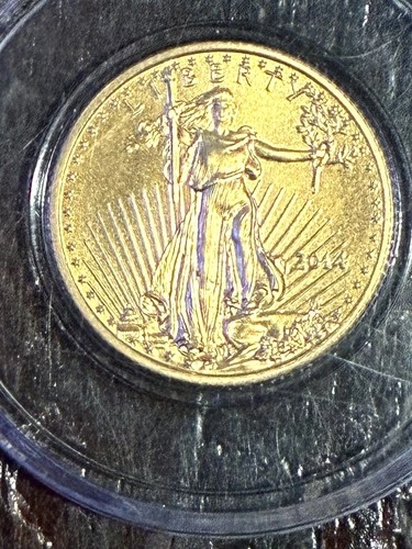 Gold American Eagle 2014 $5 1/10oz In Capsule