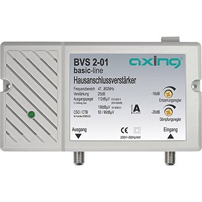 Axing BVS 2-01 Hausanschlussverstärker 25 dB 47-862 MHz ohne Rückkanal