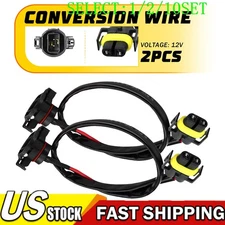 5202 H16 to H11 H8 Fog Light Conversion Wire Harness Pigtail Extension 2pc 1~10X