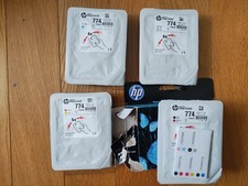 2023 SET TESTINE DI STAMPA ORIGINALI HP #774 P2V97A P2V98A P2V99A P2W00A DESIGNJET Z6810