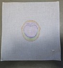 Lot of Three HANDPAINTED Canvases 18ct.  Apple? Walnut? Colorful and Interesting — photo 3