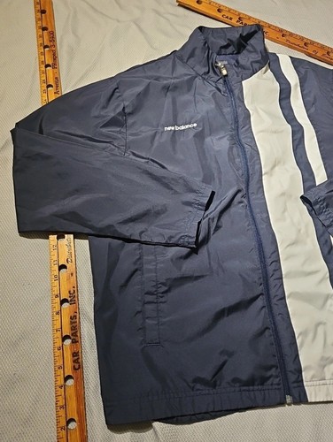 New Balance Track Suit Mens Jacket Large Pants Medium Blue Active Jogger Set - Picture 5 of 24
