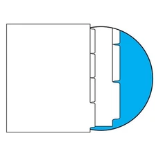 90#, 1/4 Cut, Blank Indexes, No Copier Mylar on Tab Area, Single Reverse