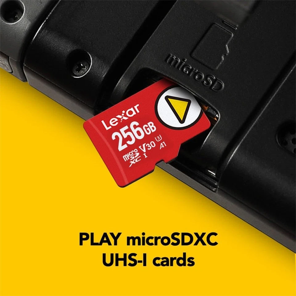 Lexar 256GB PLAY microSD Card, UHS-I, C10, U3, V30, A1, Full HD, 4K, Up Red - Image 2 of 4