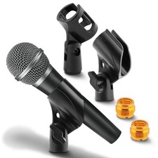 3 PCS Mic Clips Universal Holder 5/8 To 3/8 Inch Adapter Stand Mount Bracket