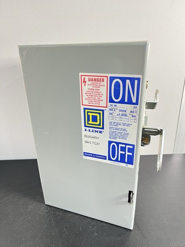 Square D PQ3606G I-Line Busway Bus Plug 60A, 600V, 3 Pole, 3 Wire, Fused