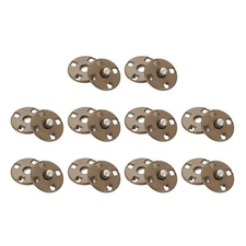 10 Sets Sewing Snap Buttons, Press Buttons Snap Fasteners 10mm, Camel