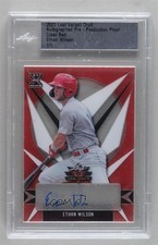 2021 Leaf Valiant Pre-Production Proof Red Clear 1/1 Ethan Wilson Auto 8d2