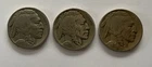 1928, 1928-D & 1928-S Buffalo Nickel Year Set (3 Coins)