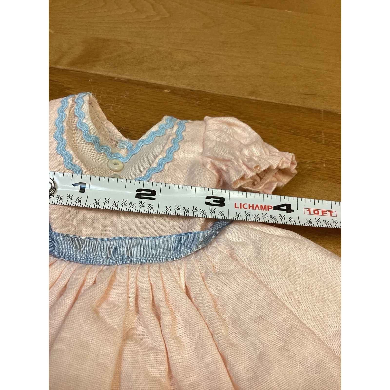 VETEMENTS Vestito Bambola Ideale Personaggio Americano Effanbee Toni Shirley Sue Rosa Blu