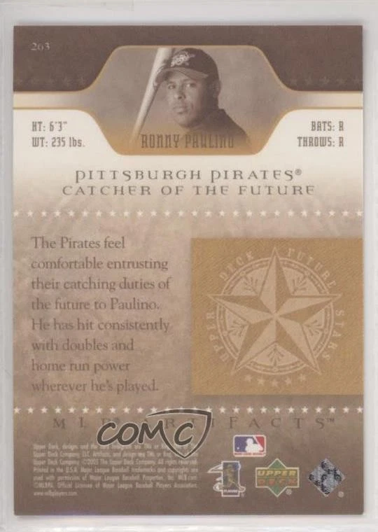 2005 Upper Deck Artifacts Future Stars Red /50 Ronny Paulino #263 Rookie RC - Image 2 of 2