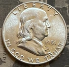 1951-D Ben Franklin Half Dollar 90% BU 90% Silver SUPER DEAL Free S&H