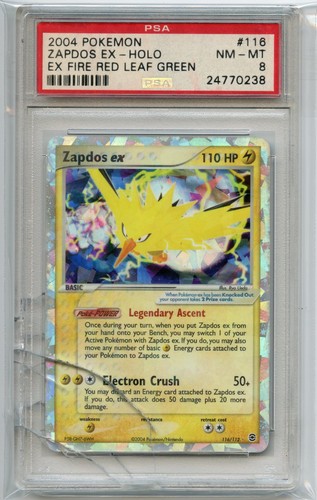 Zapdos ex graded PSA 8 for sale on eBay