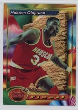 1993-94 Topps Finest Refractor Hakeem Olajuwon #76 HOF 09ai