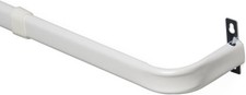 Mainstay Adjustable Heavy Duty Curtain Rod, 2" Clearance, 28x46 White