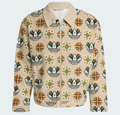 Adidas Originals Monogram Allover Print Loose Coach Jacket JY2996 Men s Size 2XL
