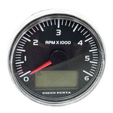 Volvo Penta Evc Tachometer Gauge 6000rpm Black 21628165 Oem Missing Bezel Volvo Penta Evc Tachometer Gauge 6000rpm Black 21628165 Oem Missing Bezel