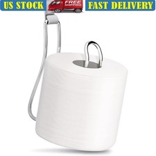 Space Saving Toilet Paper Holder Freestanding Easy Install Bathroom Organizer US